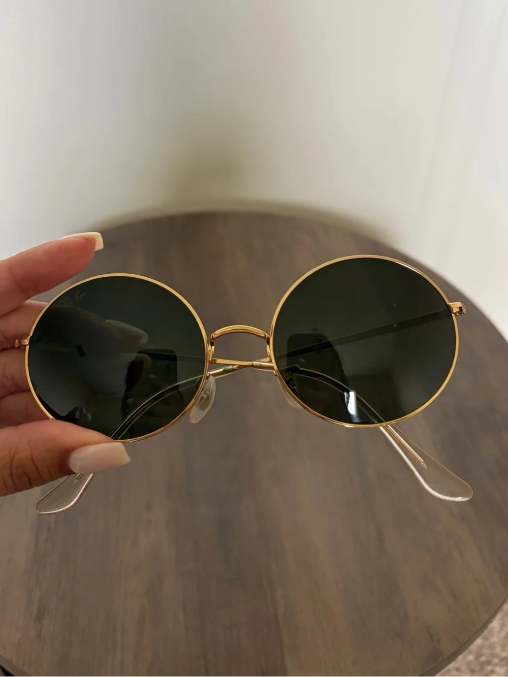 Ray-Ban Round Metal Sunglasses – Gold/Green | Unisex